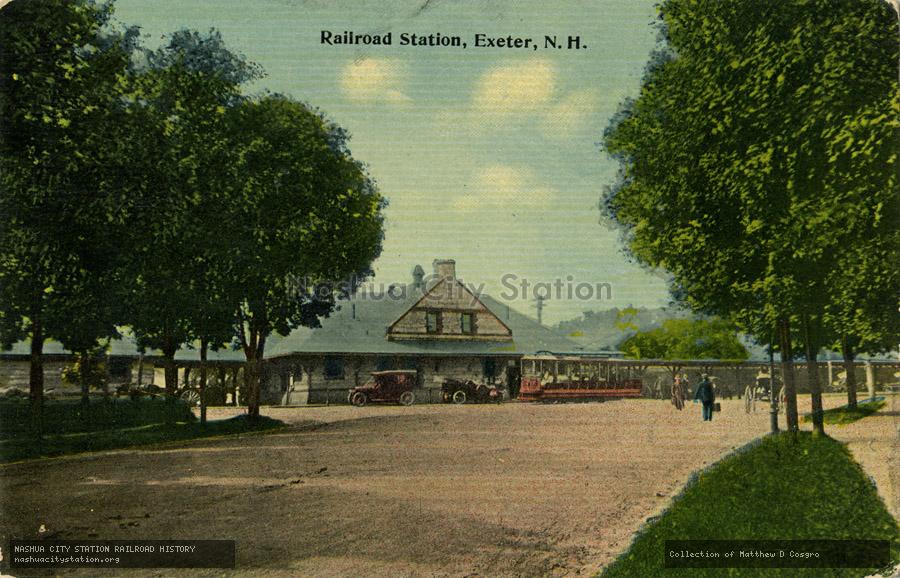 Postcard: Railroad Station, Exeter, N.H.